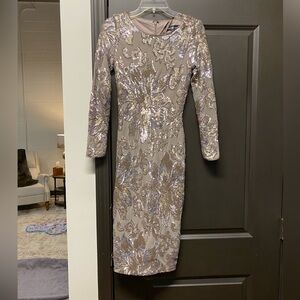 Betsy & Adam Size 2 Sequined Dress